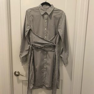 DKNY Striped Shirt Dress